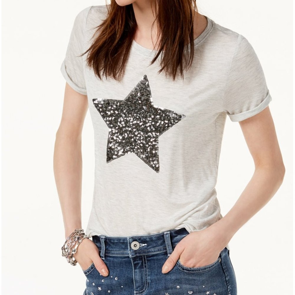 NEW INC EMBELLISHED STAR T-SHIRT
